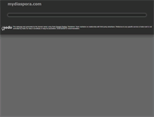 Tablet Screenshot of mydiaspora.com
